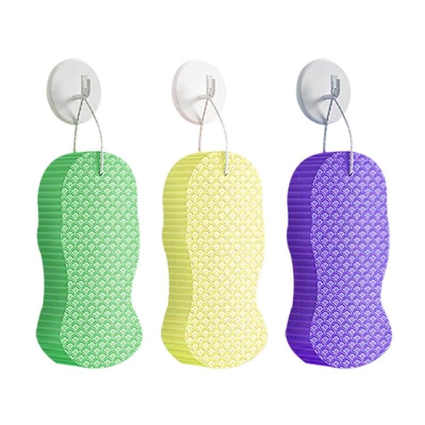 Exfolierande Mjuk Svamp Kroppsskrubb För Baby Vuxna Bad Exfolierande Skrubbsvamp Hudrengörare D2t6 green 1pcs