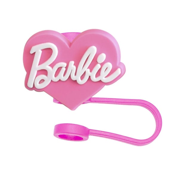 Söt Barbie Sugrör Kep Silikon Mode Sugrör Hatt Damm Propp Dekor 1 1pc