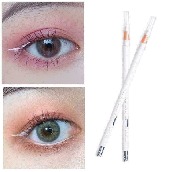 Vit eyeliner pull line ögonbrynspenna skönhetsmakeup G2O9 D2I1