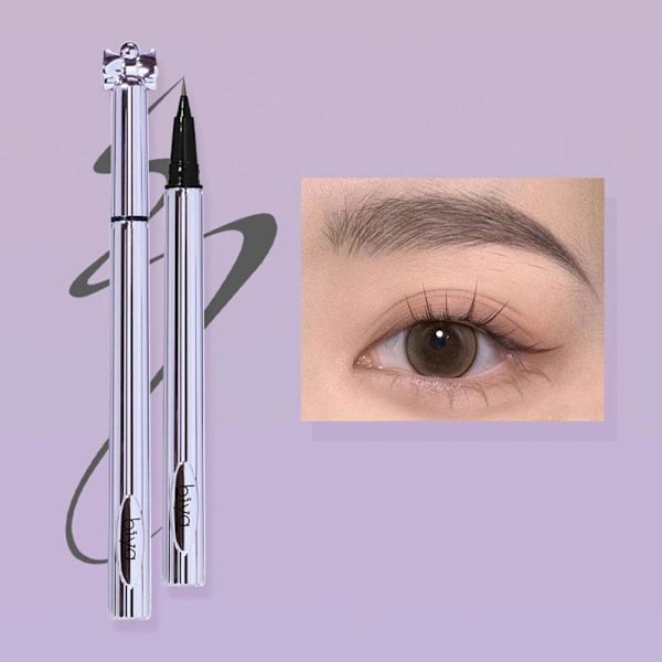 Biya Flytande Vattenfast Ögonbrynspenna Är Mycket Fin, Vattenfast Eyeliner Lätt att Sudda För Varje Vilt E3r1  103 # smoky gray 800mg