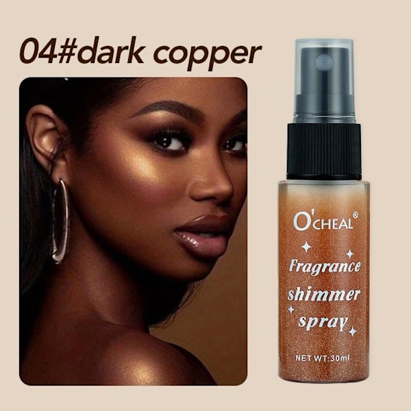 4 Färger Kroppsmarkeringsspray - Foundation Kosmetika Vattentät Kropp Lång Illuminator Puder I2j8 04 30ml