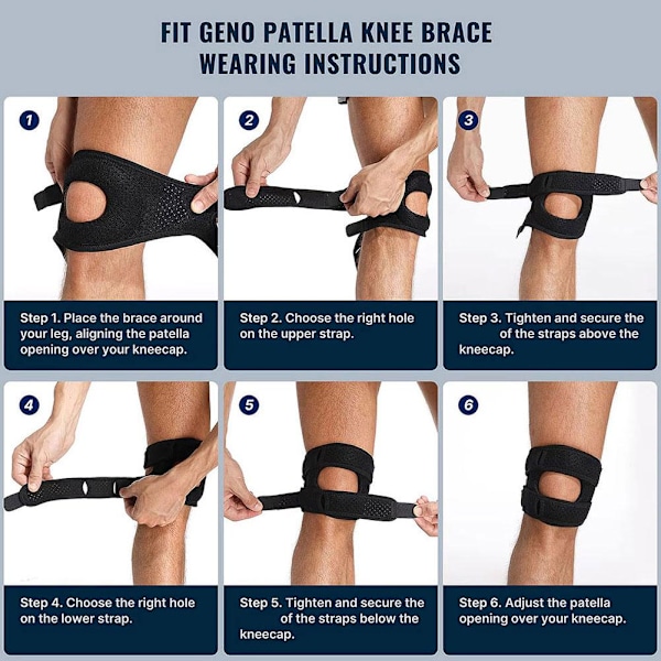 1 st Wellness Knästöd - Smärtlindrande Knäskydd Gray 1pc