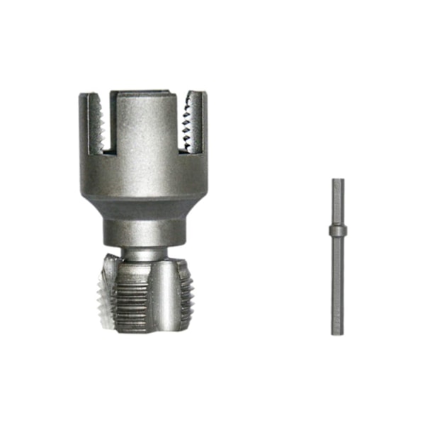 Integrerat gängverktyg för rör, invändigt och utvändigt, 1/2'' och 3/4'' vattenrör, integrerad gängare, elektrisk borrkompatibel 25mm threadB One size