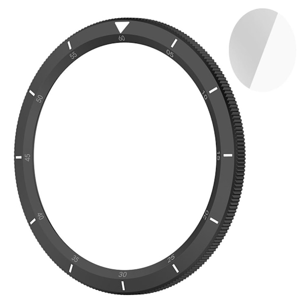 Metallram för Xiaomi Watch S4 S3 Skydd med Film Klockfodral för Klockram W1b5 Black scale For Xiaomi Watch S4 S3