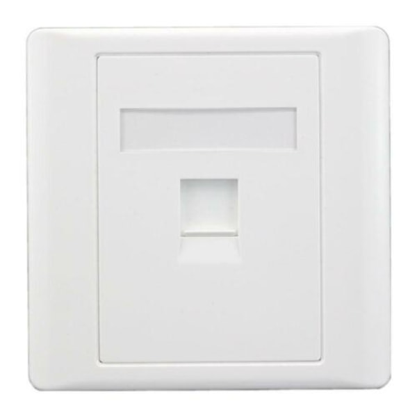 LAN CAT6 Uttag Vägguttag Nätverk Ethernet Panel Frontplatta RJ45 H3O9 whiteA 86mm*86mm