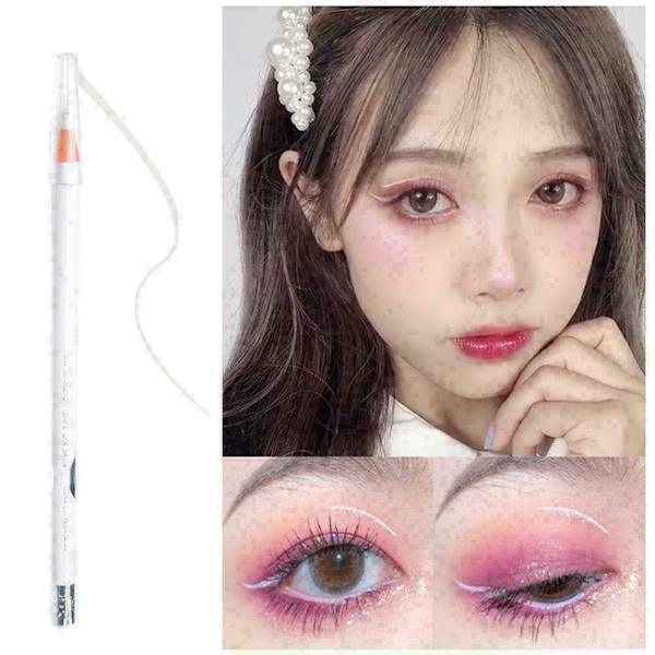 Vit eyeliner pull line ögonbrynspenna skönhetsmakeup G2O9 D2I1