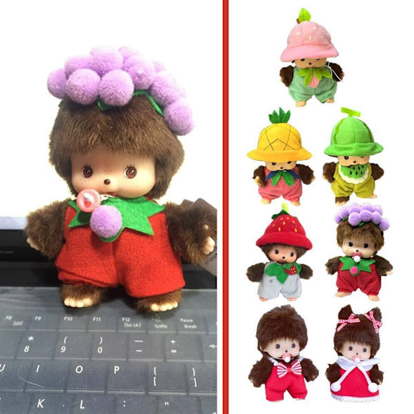 Tecknad Söt Cosplay Apa Munchki 15cm Plyschleksak PVC Dekorera Hem Docka Gåvor Förskola B8e8 pinapple one-size