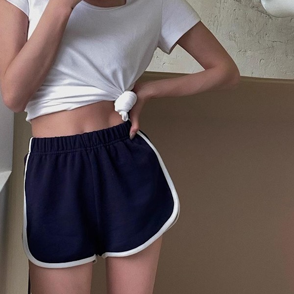 Sportshorts Sommar Dam Utomhuskläder Fritid Lös Shorts R6X Yellow M