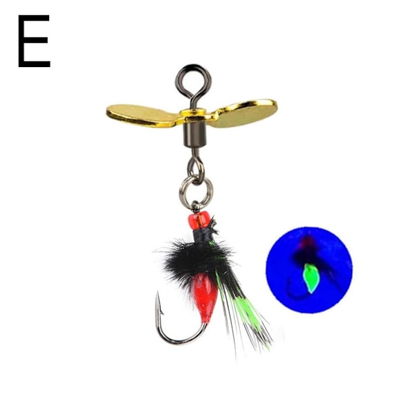 Flugkrokar Flugor Insektsbeten Bete Flugfiske Lockbete Paljetter A 1size