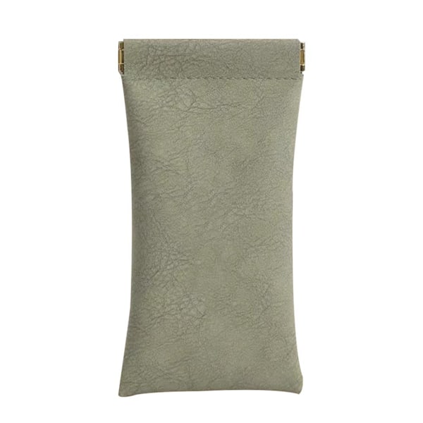 Mun Snäppta Solglasögon Glasögon Läderfodral Mjuk Påse Väska Prof X2B7 green 9*18cm