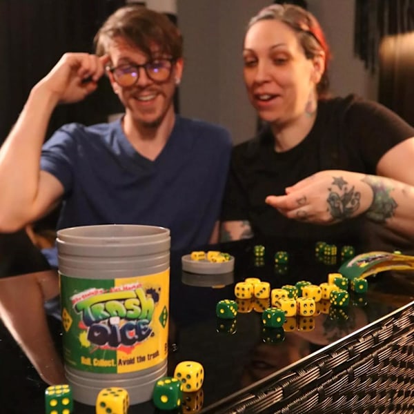 Big Discoveries Dumpster Dice - Snabbt Familjetärningsspel Kul för 4 spelare Board一 1set One size
