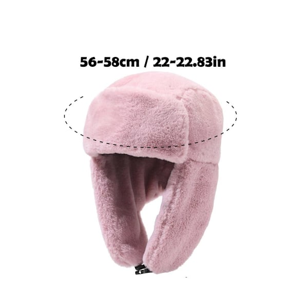 Män Kvinnor Vinter Varm Öronlapps Mössa Vindtät Lei Feng Hatt Utomhus Ridning `ν K5Z8 beige One size