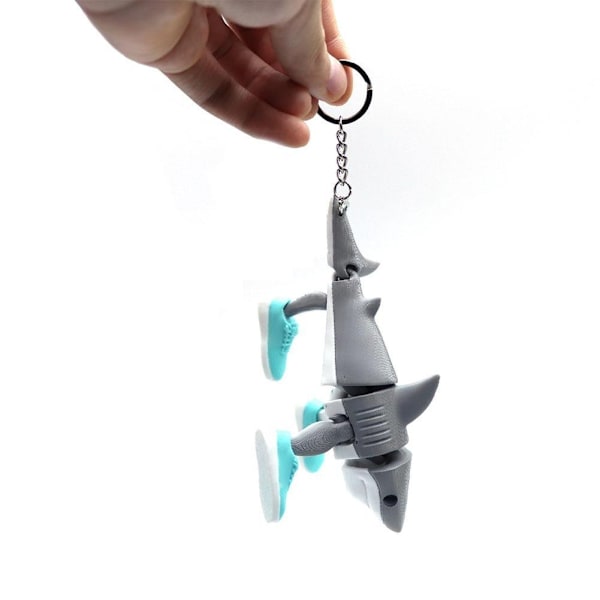 Tan Together Action Doll Nyckelring Tan Together 3D-tryckt Nyckelring Tungtungsahur Och Tralalo A4J1 10cm shark 1pcs