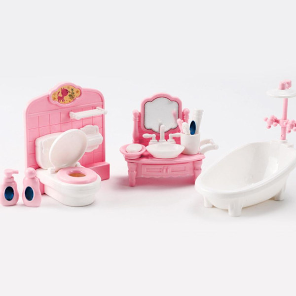 Pedagogiska Leksaker Simulation Kök Badrum Pussel C5O7 Leksak O1Z7 S7A3 D6B5 bathroom 1set