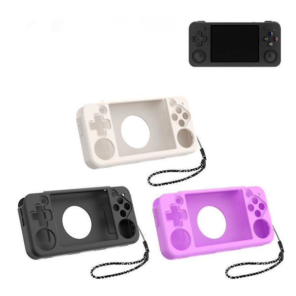 Användbart silikonskyddsfodral för RG35XX/RG35XX Plus spel/konsol--- Y2Y0 white For ANBERNIC RG35XX H