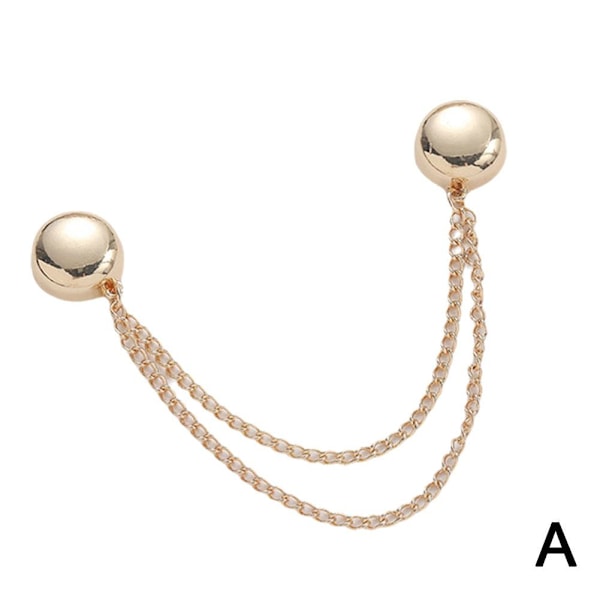 4x Multifunktionella Magnetiska Klädnypor Mångsidig Magnetisk Nålös Brosch golden One size 4pcs