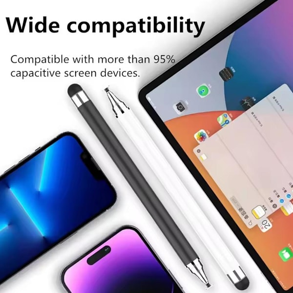 1x Universal 2 i 1 Stylus Penna För IPad Surfplatta Mobil F8I6 D7I8 Telefon Z3C7 Gradient Green onesize