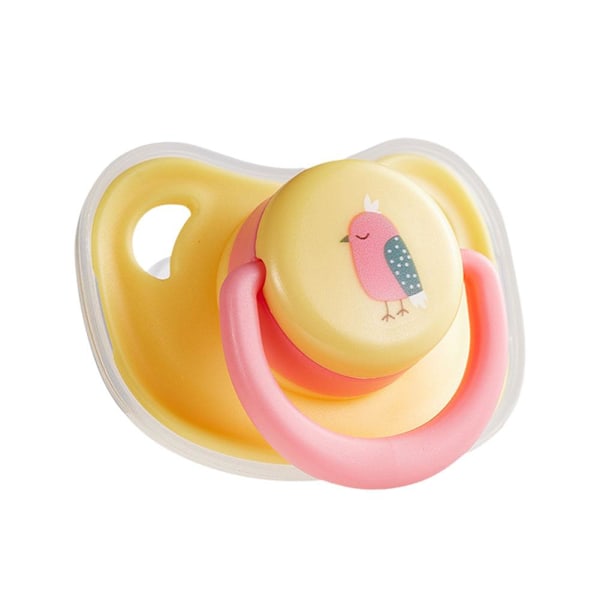 Bitresistent Lugnande Napp för Husdjur Silikon Rena Tänder Valpleksaker Rengöringღ U Yellow 1pcs