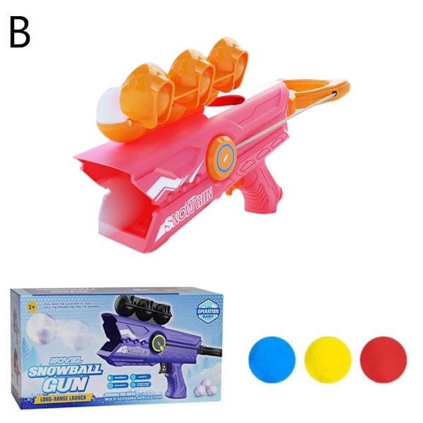 Snöbollsmakare och -kastare med 3 Ankaformade Klämmor, Vinter O Colour 1set