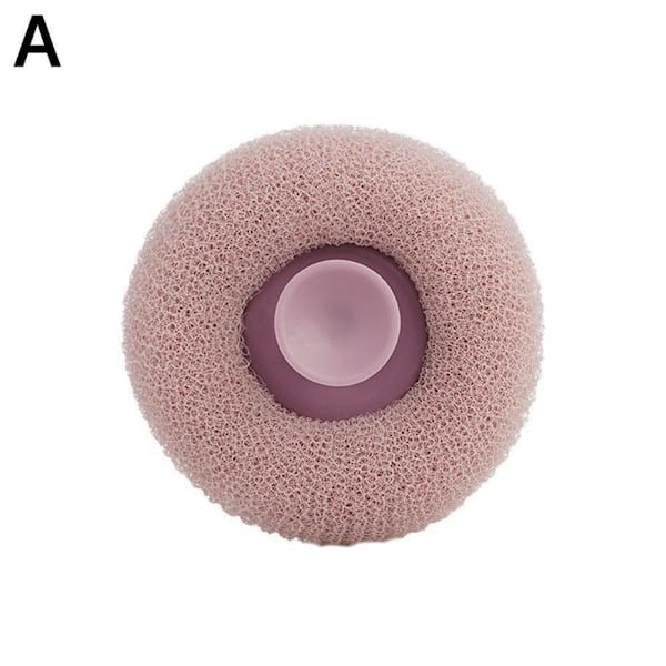 Badhandduk Skrubb Bad Massage Duschboll med Sugpropp Gnugga Bad Skrubb Torka Lera I6N3 Borste Rygg Svamp Exfolierare Violet 1pcs