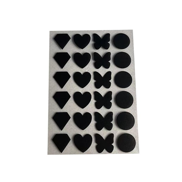 Acne Plåster Hjärtan Fjärilar Runda Plåster ч Prof U6T2 U5T8 R G4S9 black 24pcs