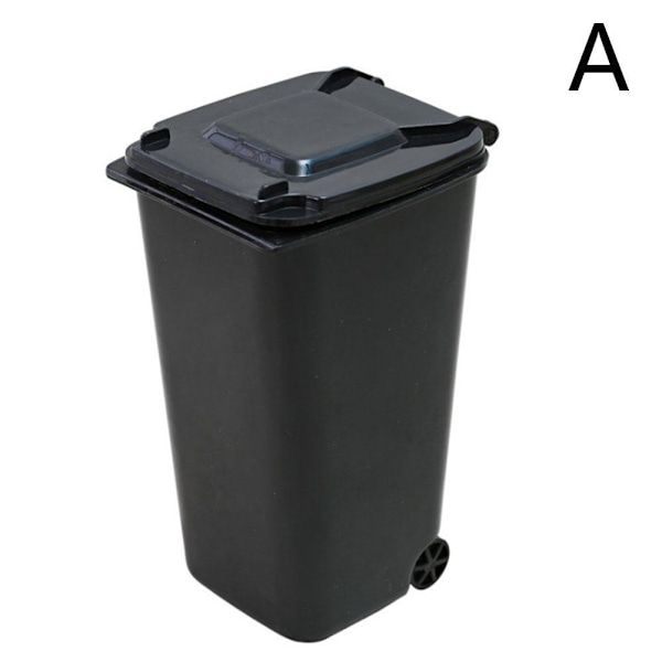 Hushållskontor Kreativ Rullande Mini Papperskorg Skrivbord Mini Avfallshink Små Soptunnor S7y0 green One-size