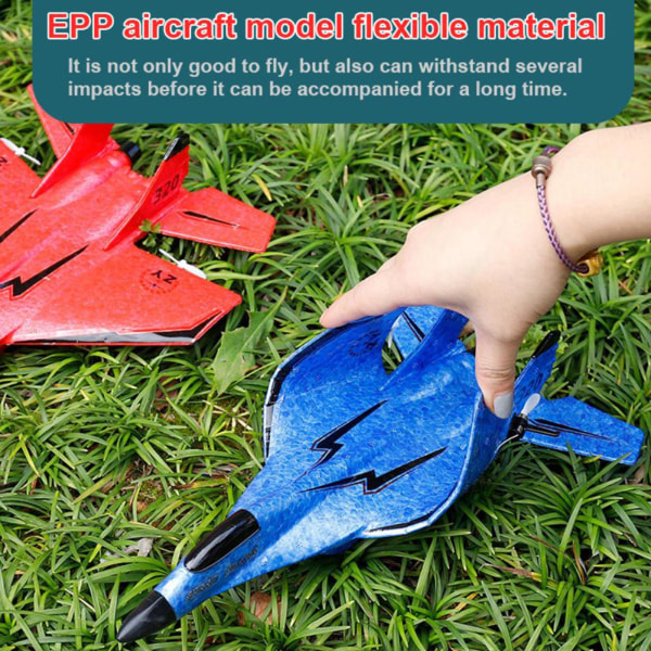 Kid Boy Gift EPP Foam Modell Plane Toy Barn Fjärrkontroll RC blue one-size