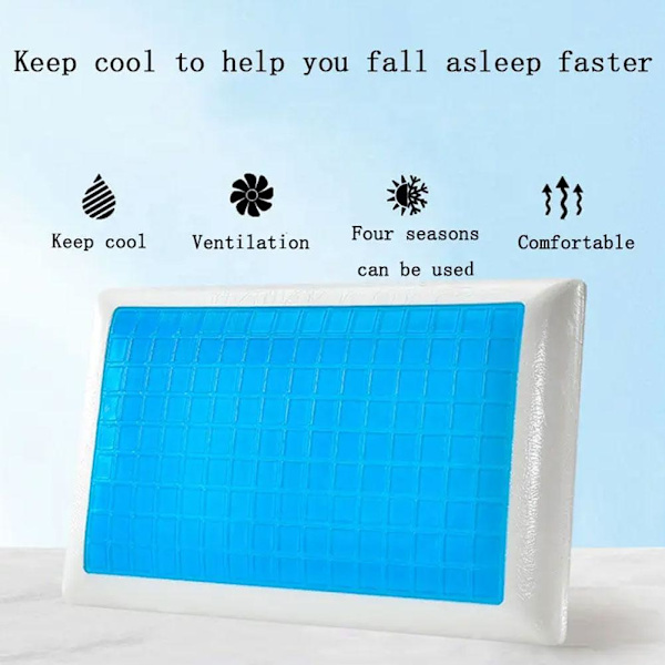 Kylande Ortopedisk Memory Foam Kontur Cervical Kudde Gel Huvud Nacke B ST