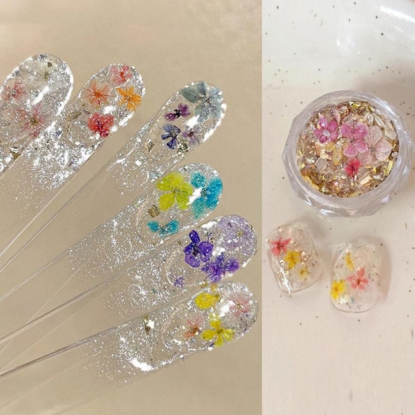 Nagelkonst Tillbehör Netto Röd Sommar Färg Blommor Opal Konst Material Nagel Tillbehör Pulver L9j1 LP-349 1pcs