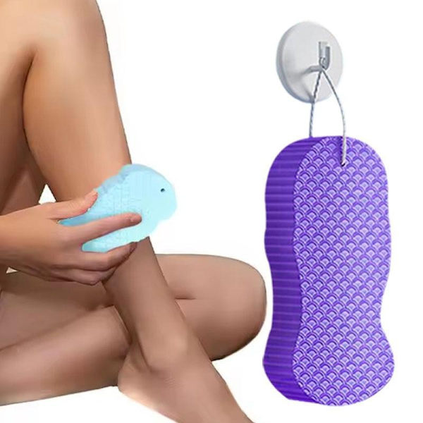 Exfolierande Mjuk Svamp Kroppsskrubb För Baby Vuxna Bad Exfolierande Skrubbsvamp Hudrengörare D2t6 green 1pcs