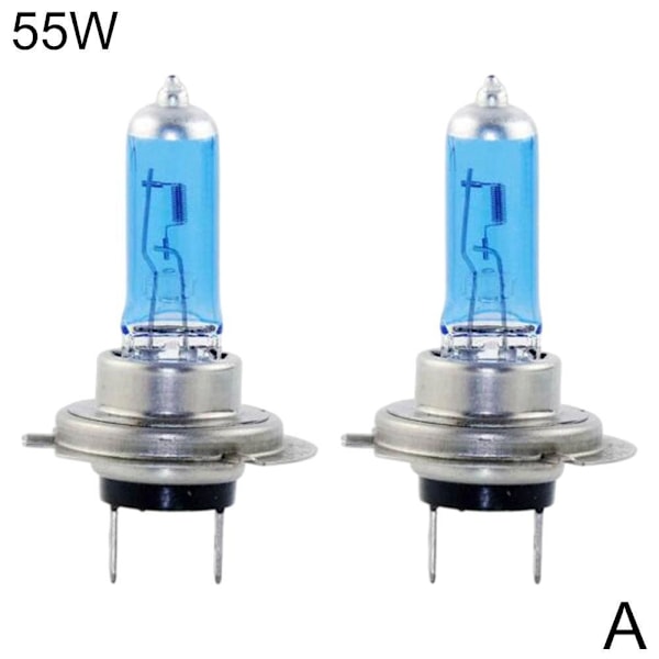 H7 100w Xenon Strålkastarlampor Super Vit 8500k Ljus Effekt Ligh✨ 2pcs H7 55W 2pcs