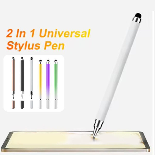 1x Universal 2 i 1 Stylus Penna För IPad Surfplatta Mobil F8I6 D7I8 Telefon Z3C7 Gradient Green onesize