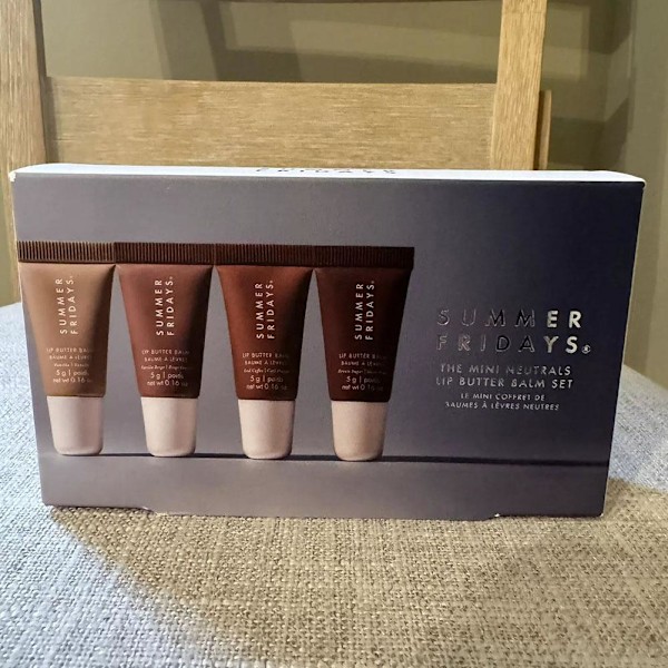 4-DELARS SET SUMMER FRIDAYS The Mini Neutrals Lip Butter Balm Set