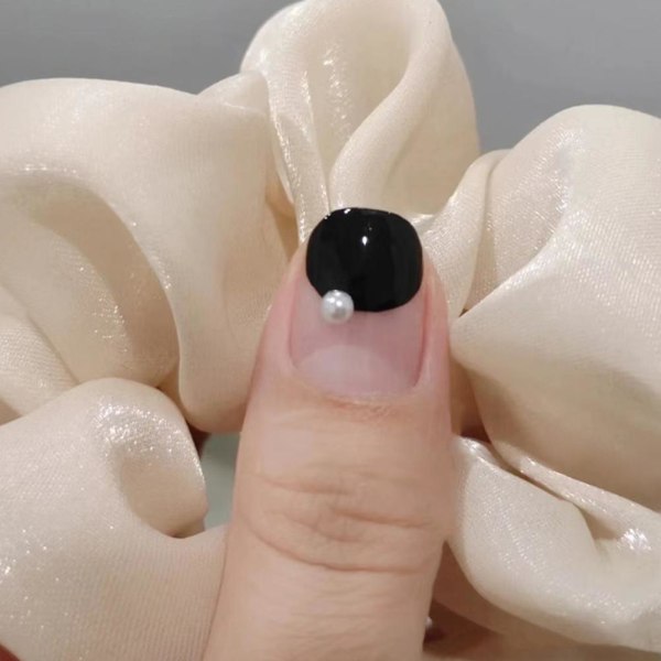 24ST falska naglar set med lim långa naglar Fransk nagelvård nagel Cardamom Green one-size
