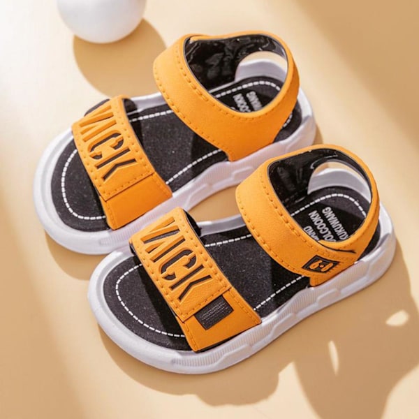 Barnsandaler Halkfria Mjuka Sulor Strandskor Pojkar Bästa Sandaler Sommar B2U3 gray 23