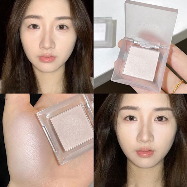 Gellas Highlighter Puder Ansiktslyster Tårkanal Ansiktsconcealer Inte Lätt Att Pudra Bort 2# 1.6g