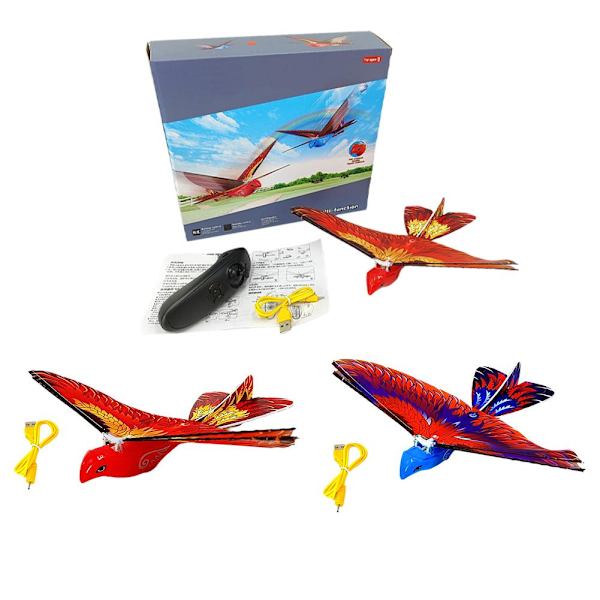 Fjärrkontroll Fågel Leksak 'Bird' Bionic Flygande Fågel' Red Have a remote control