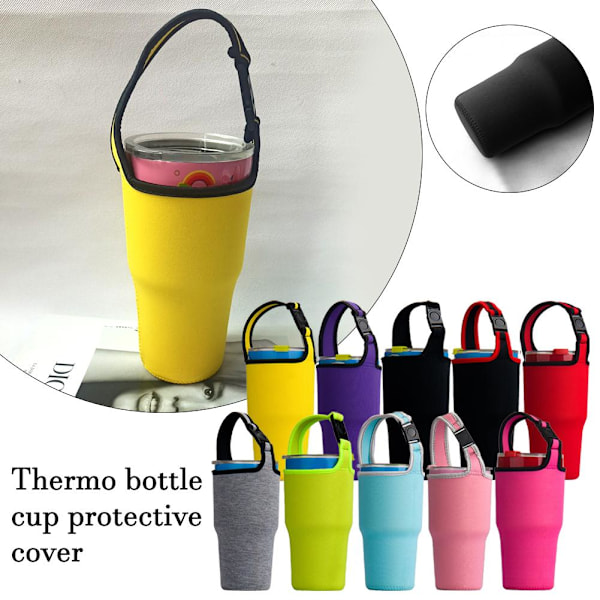 Tumbler Väska Isolerad Mugg Hängare Flaska Skyddsfodral För 30OZ Isbar Mugg Mugghållare E0V2 Yellow 1pcs