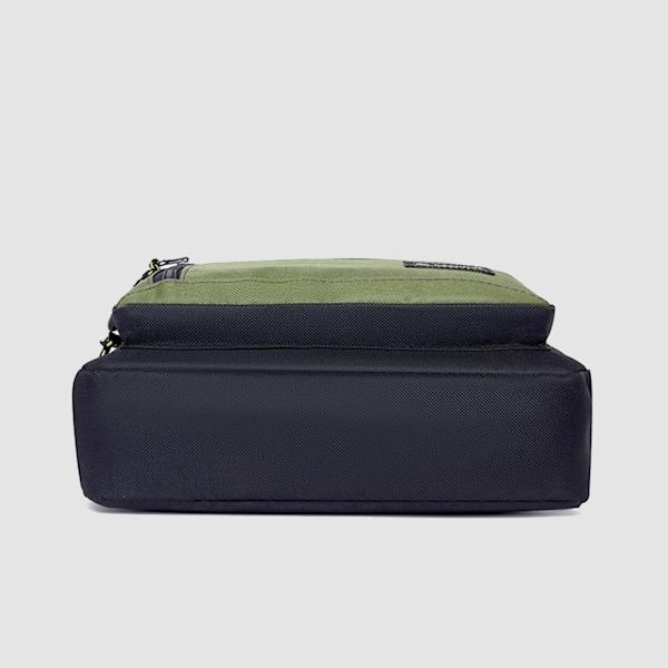 2025 Ny Herr Casual Axelväska Vattentät Oxfordväska Tyg All-match Crossbody Trendig M3o6 Gray One size