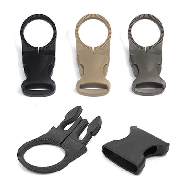 Hängande Spänne Bärbar Vattenflaska Set Mineralvattenflaskhållare För Ryggsäckar Med Utomhus B2m1 black One-size