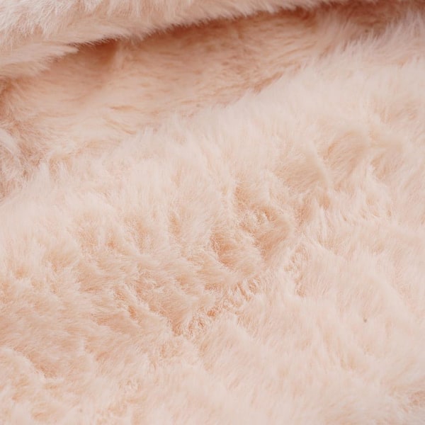 Vinter Söt Barnmössa Halsduk Hatt i ett stycke Varm Plyschmössa Tvådelad Q4d2 beige One size