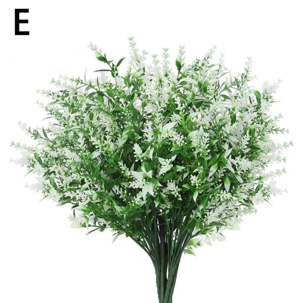 Konstgjorda blommor Plast falska växter In/Outdoor Home Garden De white One-size