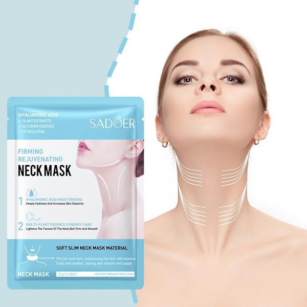 Sadoer Uppstramande & Reparerande Föryngrande Halsmask Lyftande Hals & Uppstramande Linjer Bleknar Mask Y5f5