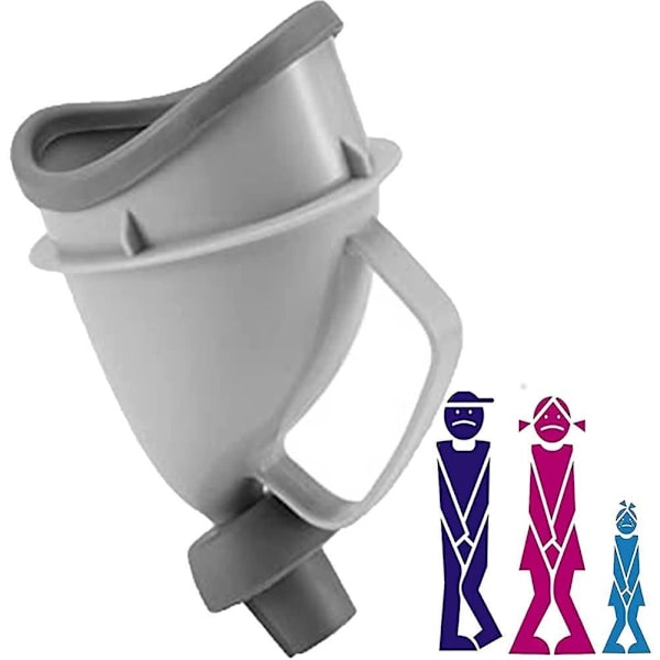 Bärbara Urinaler för Vuxna för Bilresor och Utomhusbruk, för Män och Kvinnor, Tratt Embudo Orina Kissar Camping R9U1