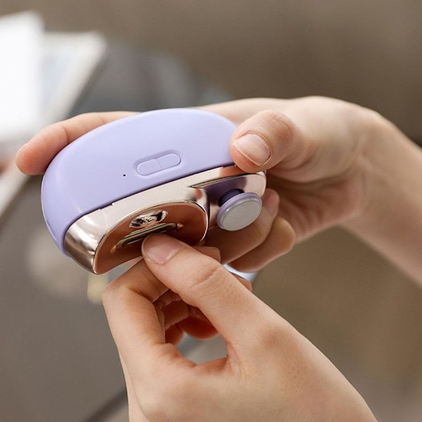 GINTBN 3 i 1 Automatisk Elektrisk Nagel med Polering, Automatiska Elektriska Tånagelklippare för Vuxna Seniorer Bebisar Människor, Elektrisk Nagel Klippare  white One size