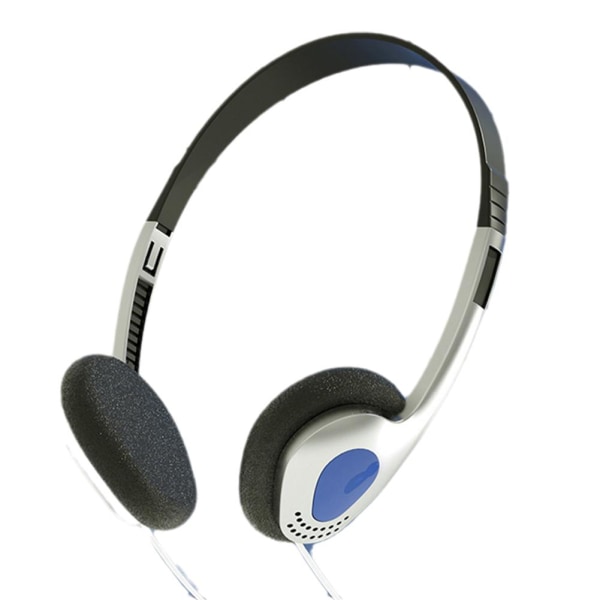 Vintage retro klassiska hörlurar Headset för Sony Panasonic CD MD blue one-size