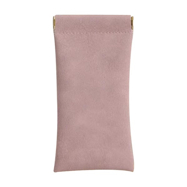 Mun Snäppta Solglasögon Glasögon Läderfodral Mjuk Påse Väska Prof X2B7 pink 9*18cm