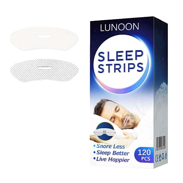 120 st Läppformad Munandningskorrigering Sömnförslutning Munplåster Hälsosam Näsandning Och Snarkningsstoppande Anordning blueA 120pcs