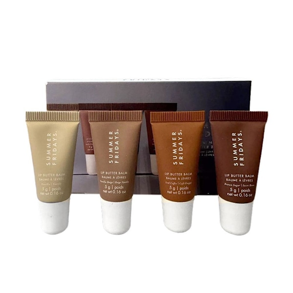 4-DELARS SET SUMMER FRIDAYS The Mini Neutrals Lip Butter Balm Set