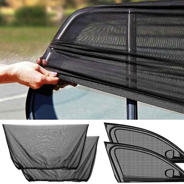 2 st Bil Myggnät Sommar Solskydd Sidofönster O3C6 SUV Front window